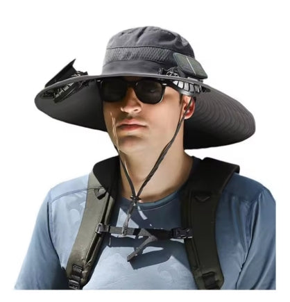 SunChill™ Solar Cooling Hat | Dual Fan • USB Rechargeable • UPF 50+