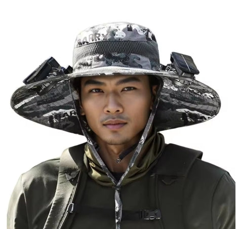 SunChill™ Solar Cooling Hat | Dual Fan • USB Rechargeable • UPF 50+
