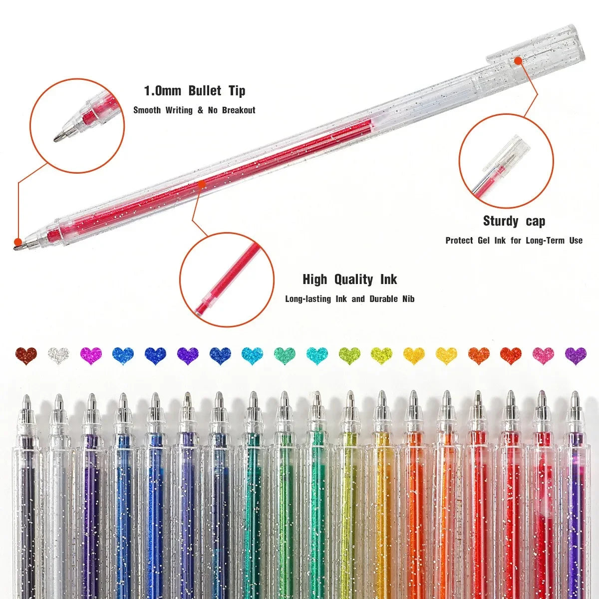 Colorful Glitter Gel Pen Set
