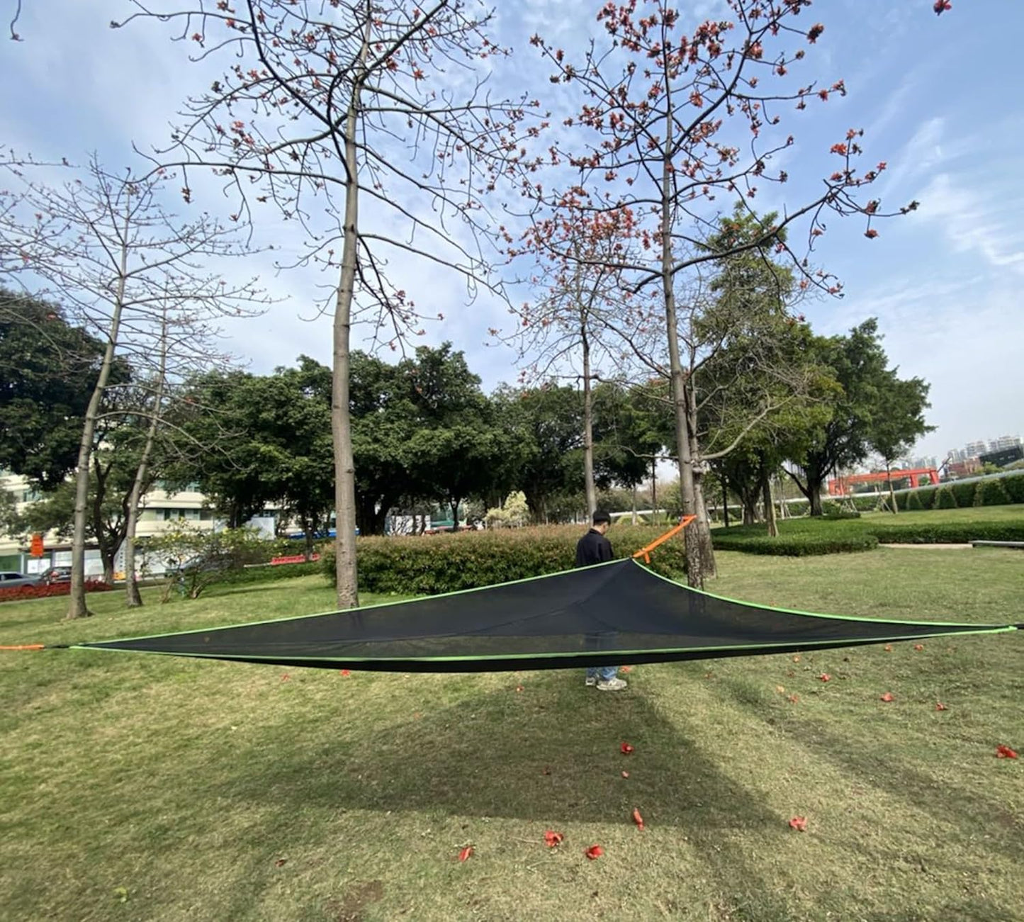 Triangle Camping Hammock | 13ft Multi Person Hammock (Max 1100 lbs)