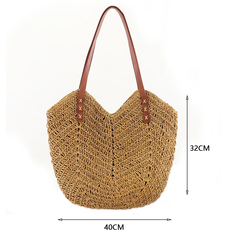 Stylish Summer Straw Tote