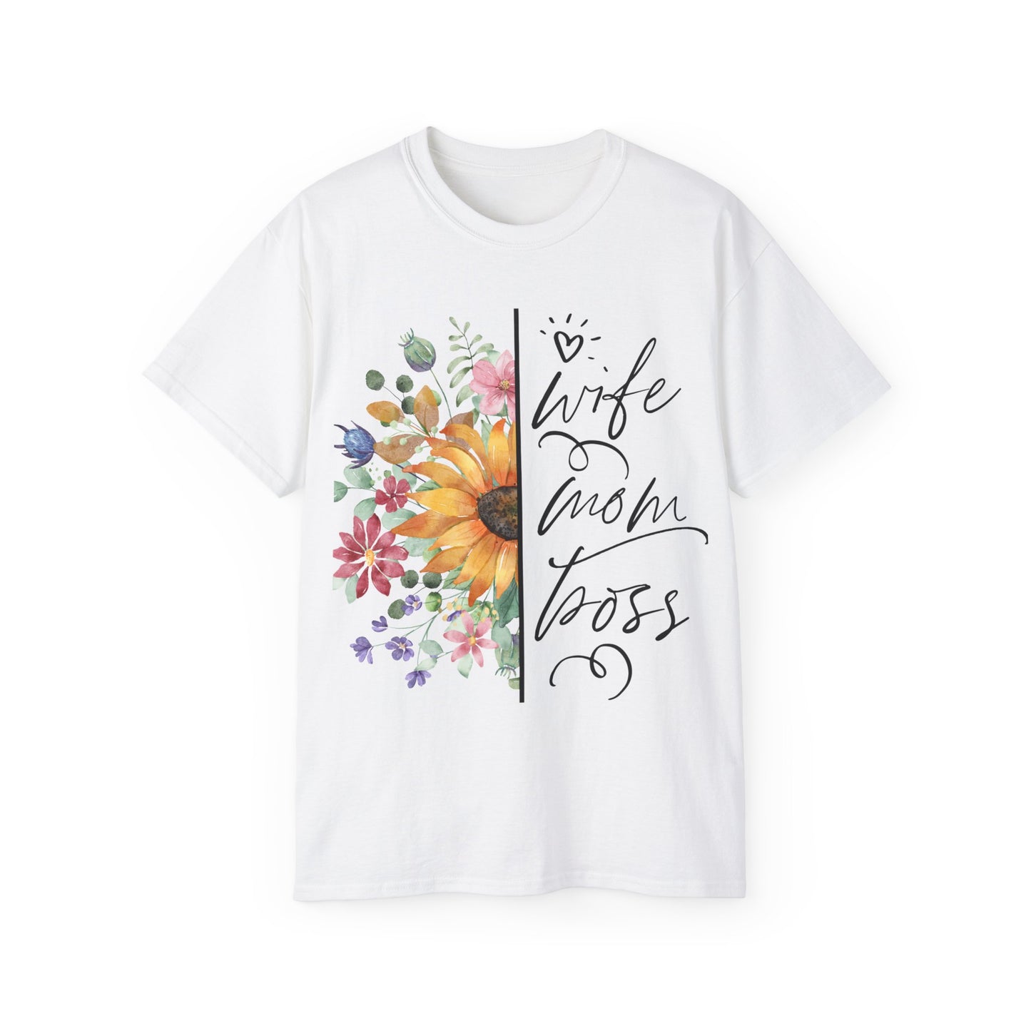 Wife|Mom|Boss | Custom Tee Shirt