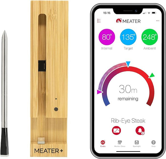 GrillMaster Pro Wireless BBQ Thermometer | Wireless Smart Meat Thermometer with Bluetooth | BBQ, Oven, Grill, Kitchen, Smoker, Rotisserie