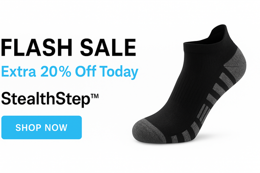 StealthStep™ Lock-Grip No-Show Socks