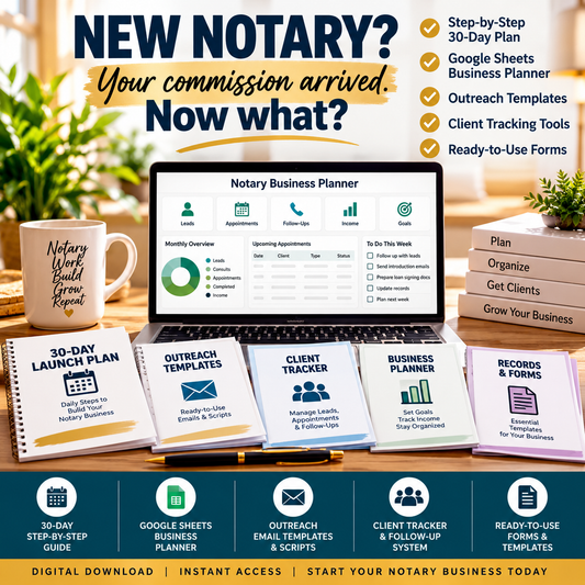 New Notary Business Starter Kit