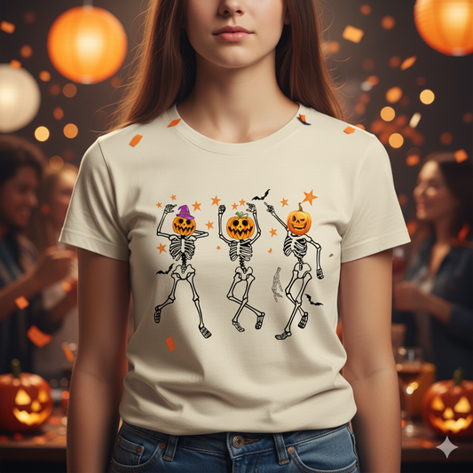 Skeleton Party - Cotton Tee-Shirt