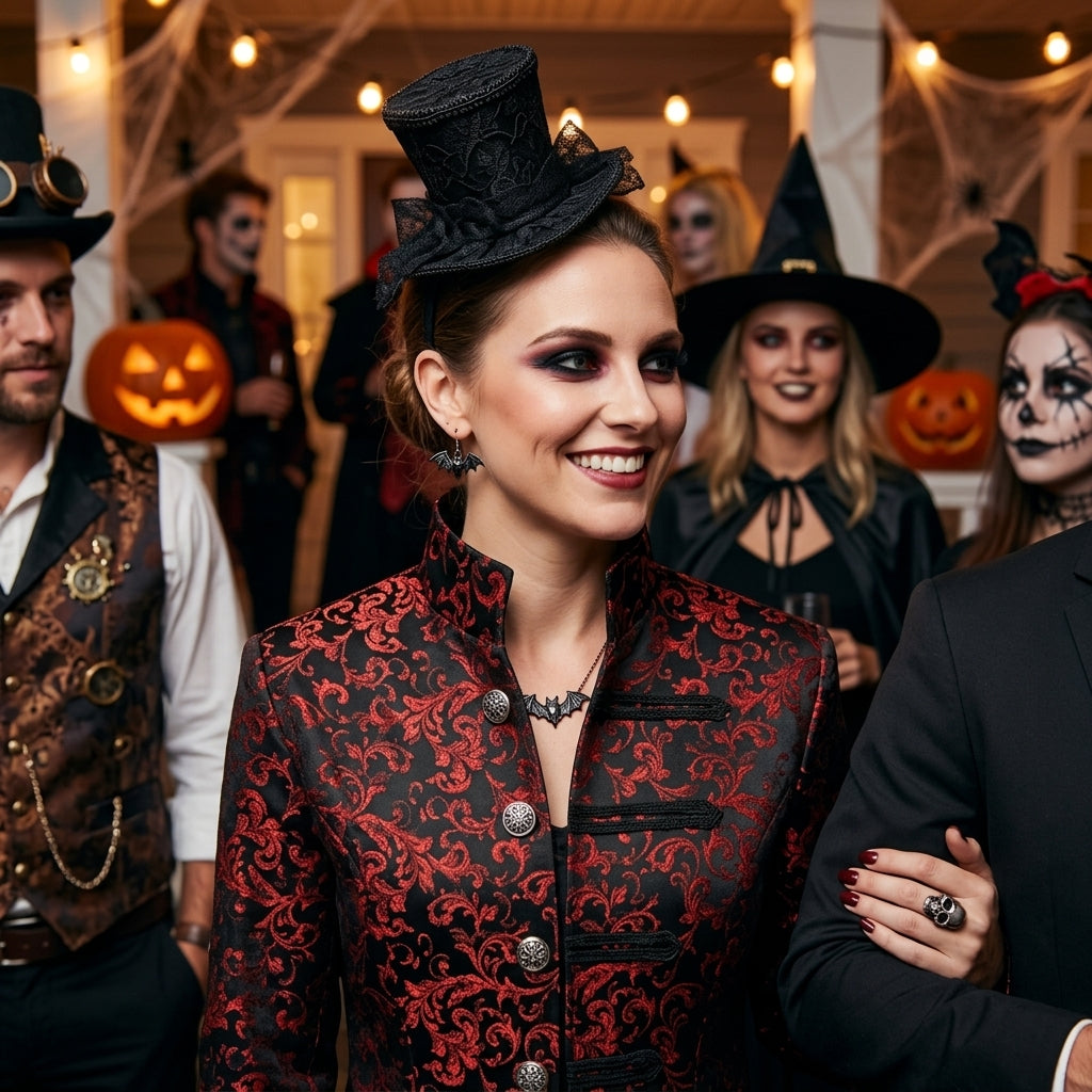 The Aristocrat Brocade Frock Coat | Unisex Gothic & Renaissance Outerwear