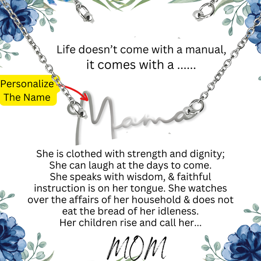 To "Enter Name"  |  Personalized Name Necklace