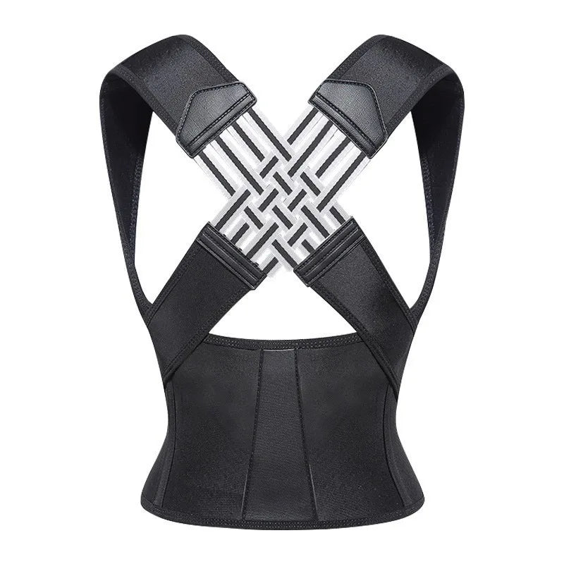Magnetic Therapy Back Posture Corrector With Adjustable Shoulder Support For Sitting Posture Correction Breathable And Shaping