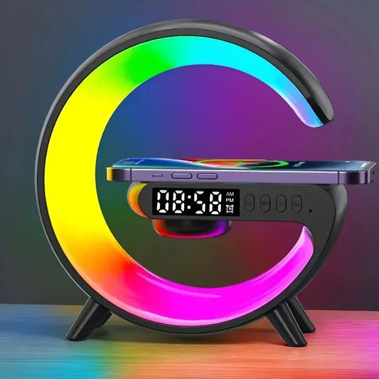 Wireless Fast Charging Dock Station | Speaker | Alarm Clock