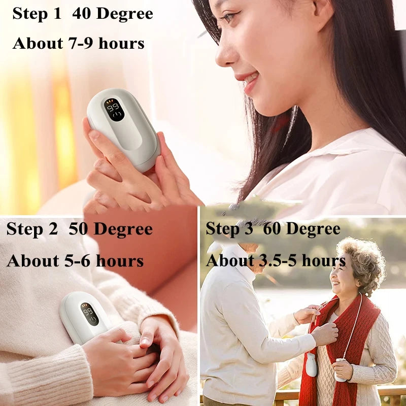 Xiaomi Magnetic Separation Hand Warmer Smart Digital Display With Three Adjustable Temperatures Portable Hand Warmer