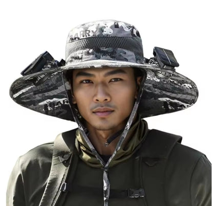 SunChill™ Solar Cooling Hat | Dual Fan • USB Rechargeable • UPF 50+