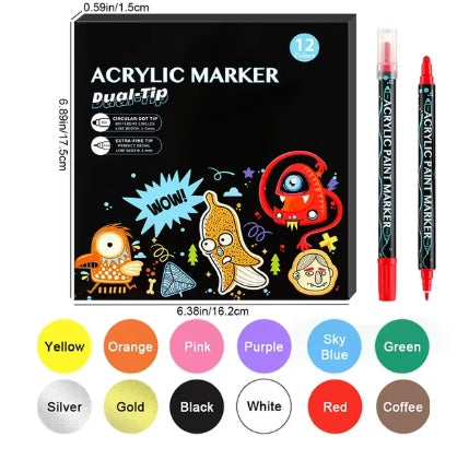 Acrylic Markers | Colorable Pajamas