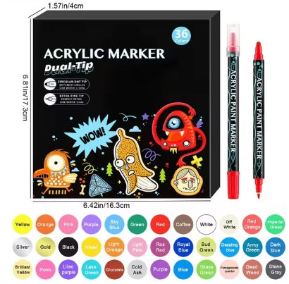 Acrylic Markers | Colorable Pajamas