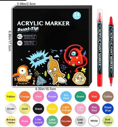 Acrylic Markers | Colorable Pajamas