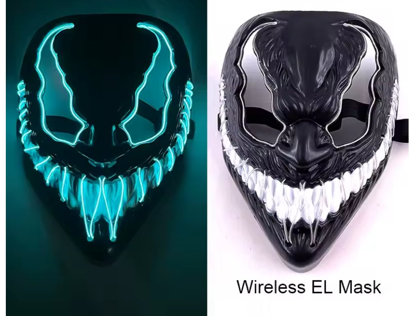 Crossed Out | LED Halloween Mask