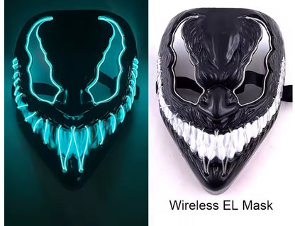 Crossed Out | LED Halloween Mask