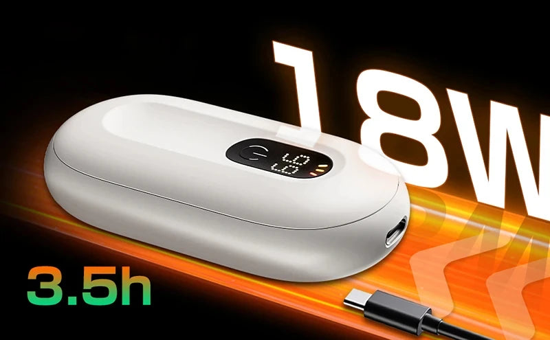 Xiaomi Magnetic Separation Hand Warmer Smart Digital Display With Three Adjustable Temperatures Portable Hand Warmer