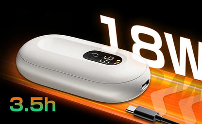 Xiaomi Magnetic Separation Hand Warmer Smart Digital Display With Three Adjustable Temperatures Portable Hand Warmer