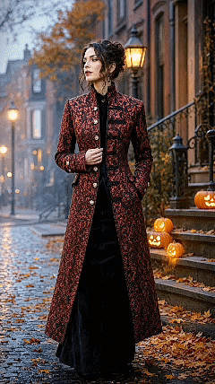 The Aristocrat Brocade Frock Coat | Unisex Gothic & Renaissance Outerwear