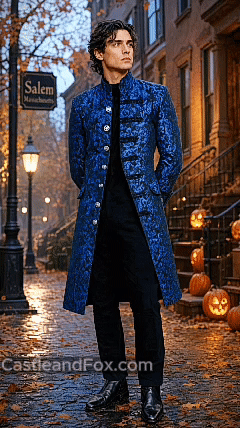 The Aristocrat Brocade Frock Coat | Unisex Gothic & Renaissance Outerwear
