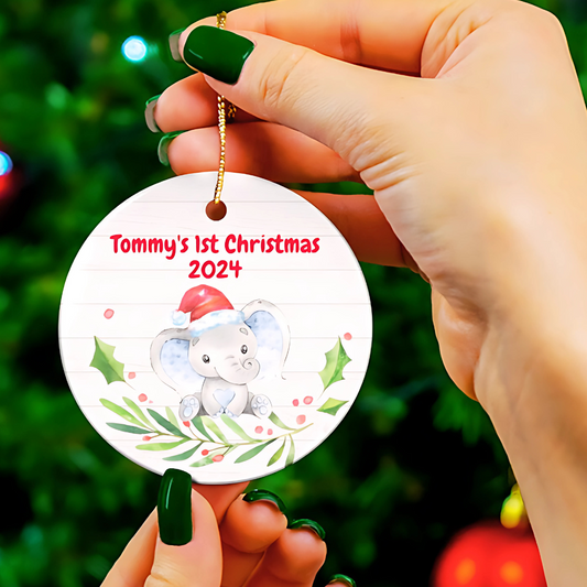 Child's First Christmas | Personalized Ceramic Ornament