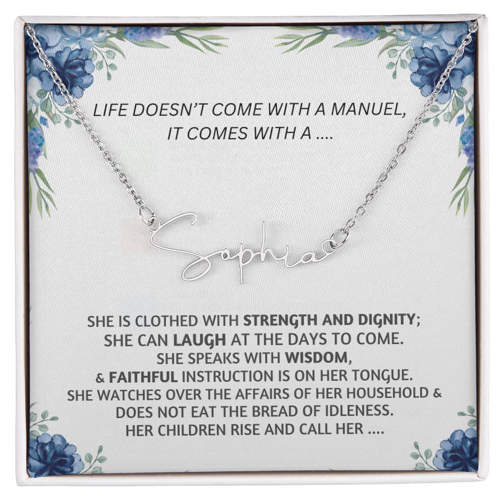 To "Enter Name"  |  Personalized Name Necklace