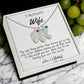 Personalized Mother's Necklace with Baby Feet Charm & Engraved Name | To My Beautiful Wife