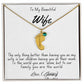 Personalized Mother's Necklace with Baby Feet Charm & Engraved Name | To My Beautiful Wife