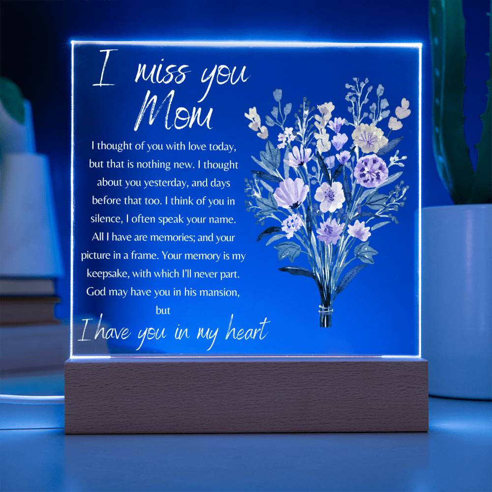 Sympathy Flowers - Loss of Mother  |  I Have You In My Heart - Acrylic