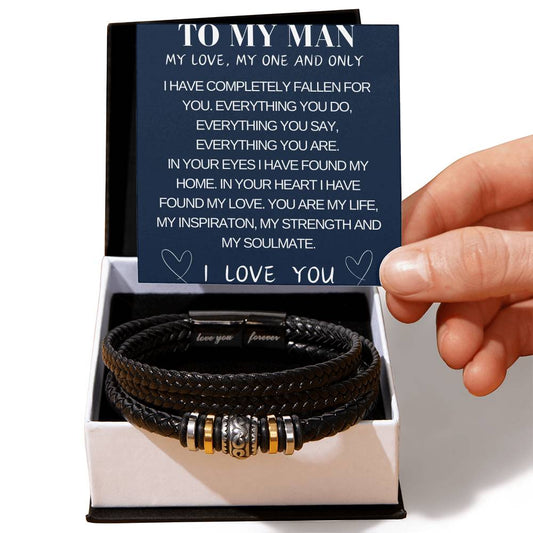 To My Man, Husband, Boyfriend | Forever Love Bracelet