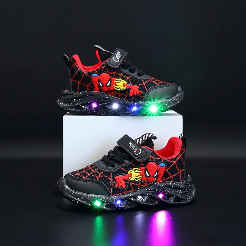 Spider-Star Kids Sneakers | LED Lighted Casual Sneakers