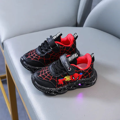 Spider-Star Kids Sneakers | LED Lighted Casual Sneakers