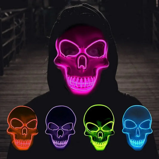 Glow-in-the-Dark | Menacing Skull Mask