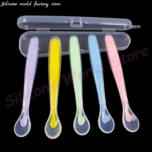 Soft Baby Feeding Spoon Set