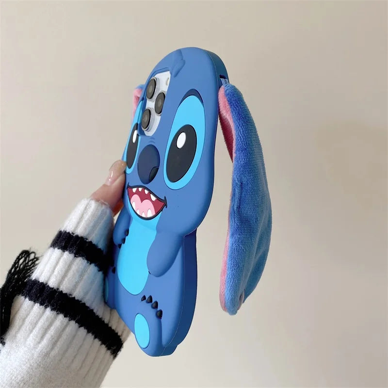 Cartoon Stitch Plush iPhone Case