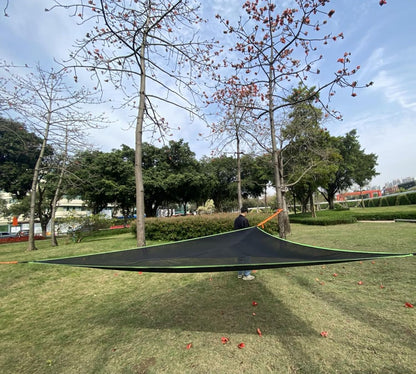 Triangle Camping Hammock | 13ft Multi Person Hammock (Max 1100 lbs)