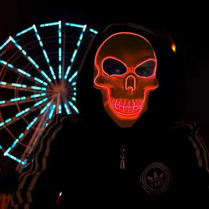 Glow-in-the-Dark | Menacing Skull Mask