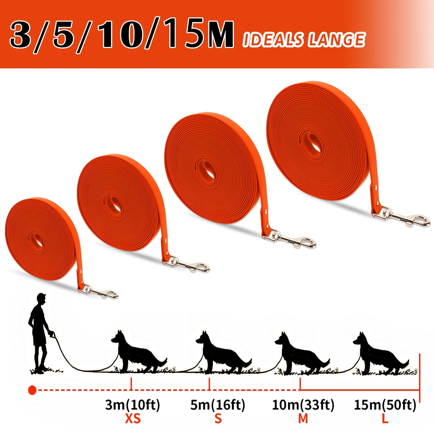 Easy Clean Waterproof Dog Leash
