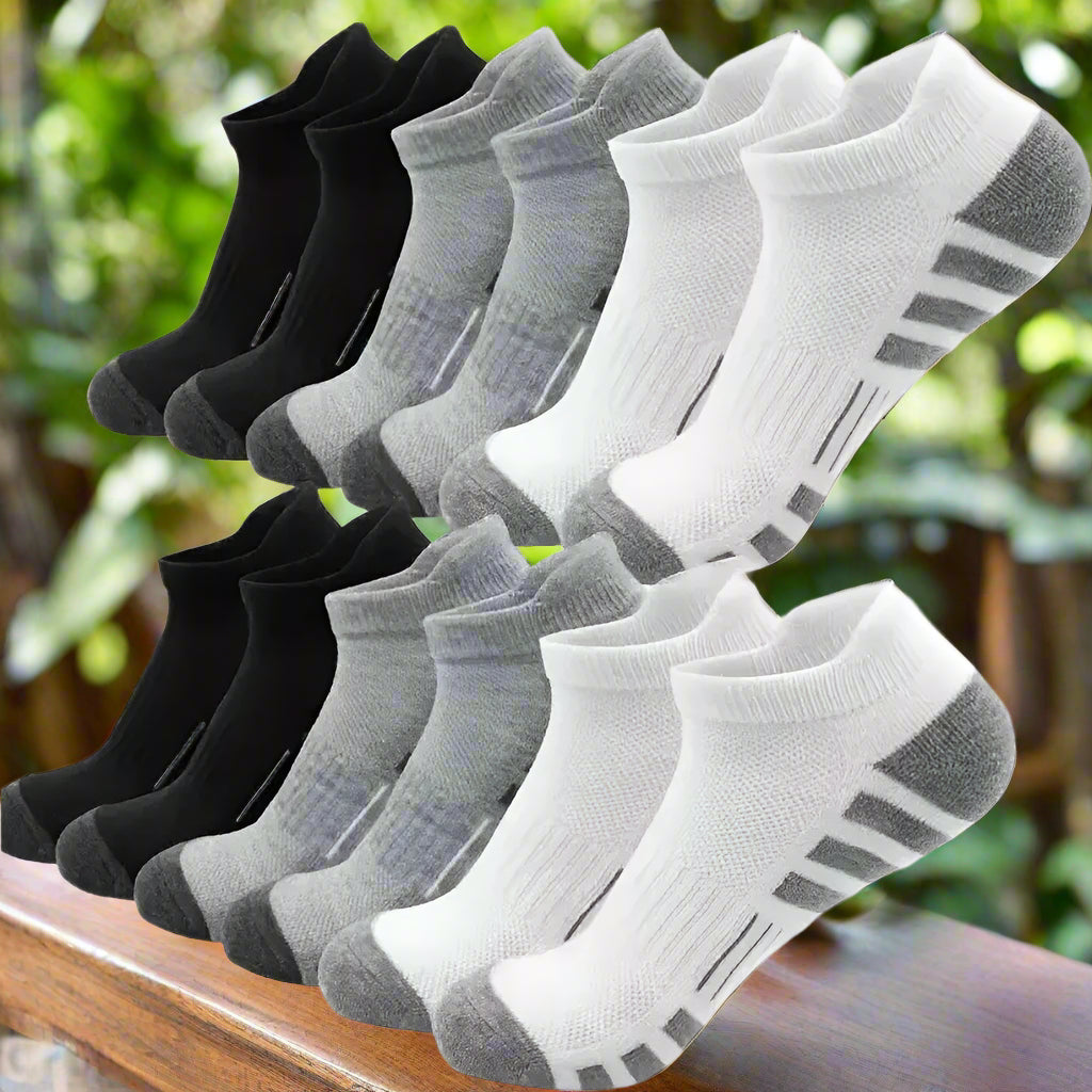 StealthStep™ Lock-Grip No-Show Socks
