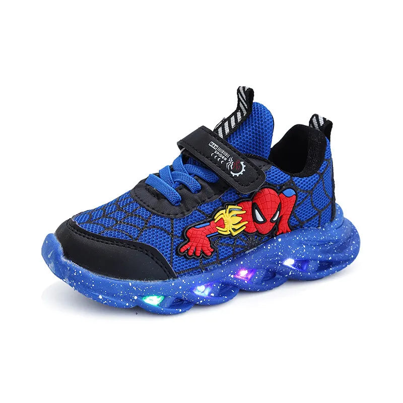 Spider-Star Kids Sneakers | LED Lighted Casual Sneakers