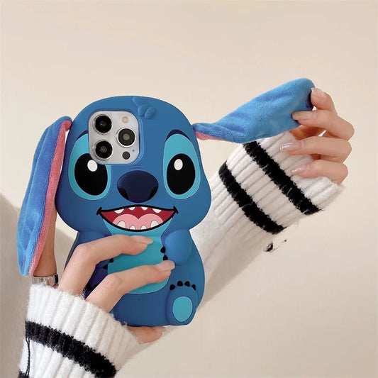 Cartoon Stitch Plush iPhone Case