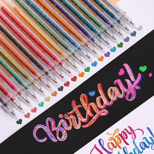 Colorful Glitter Gel Pen Set
