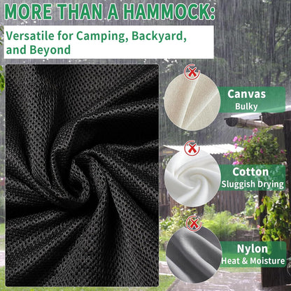 Triangle Camping Hammock | 13ft Multi Person Hammock (Max 1100 lbs)