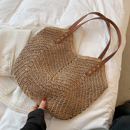 Stylish Summer Straw Tote