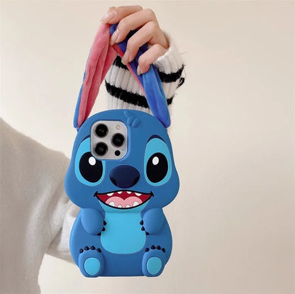 Cartoon Stitch Plush iPhone Case