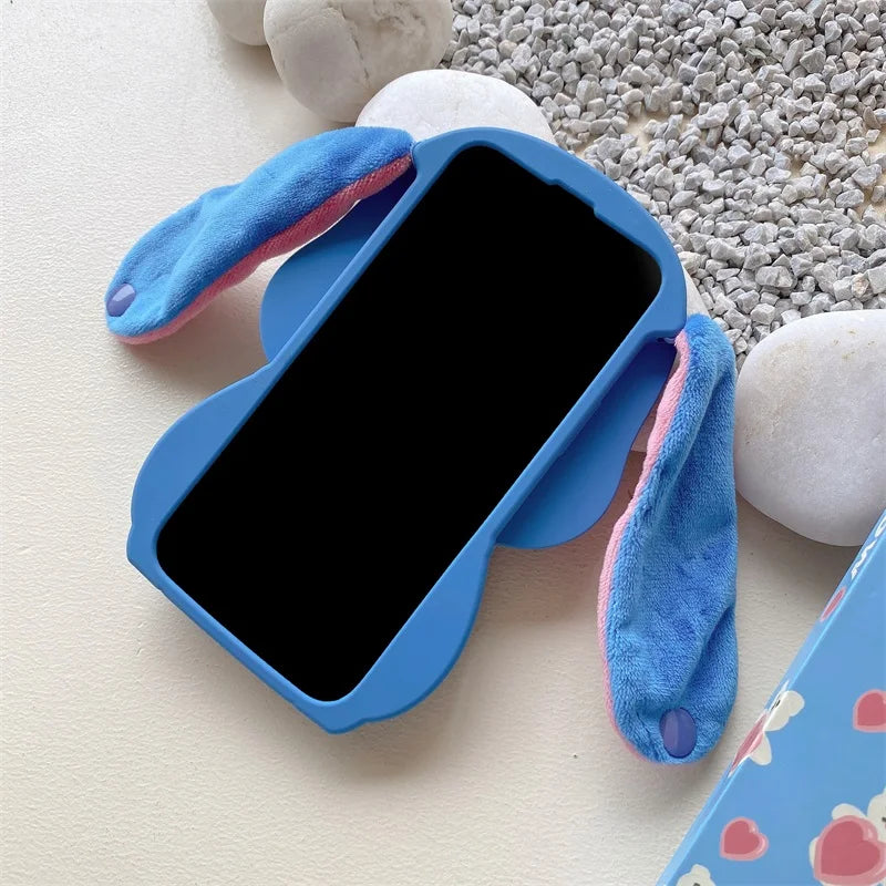 Cartoon Stitch Plush iPhone Case