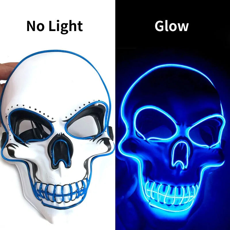 Glow-in-the-Dark | Menacing Skull Mask