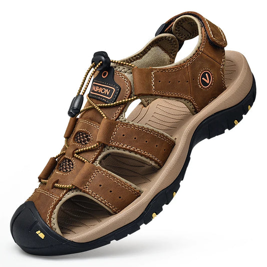 SunnyStep Leather Sandals | Father's Day