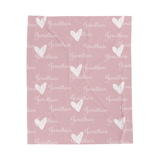 Personalized Name Blanket for Your Daughter, Customized Name Baby Blankets for Girls, Baby Name Blanket. Great Gift for Birthday, Mother's Day.